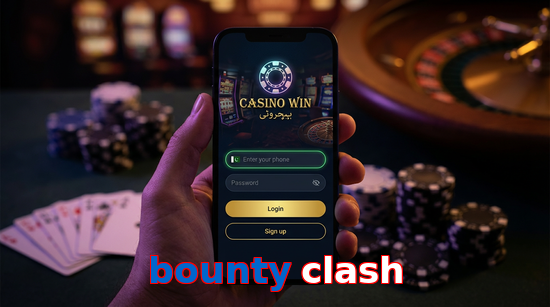 Main screen of Bounty Clash login page for PK players